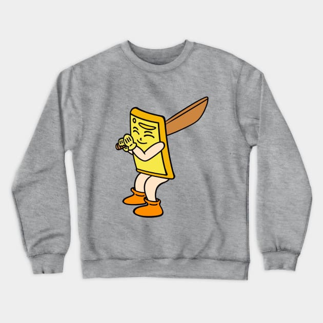 Funny cartoon cricket sport Crewneck Sweatshirt by Andrew Hau